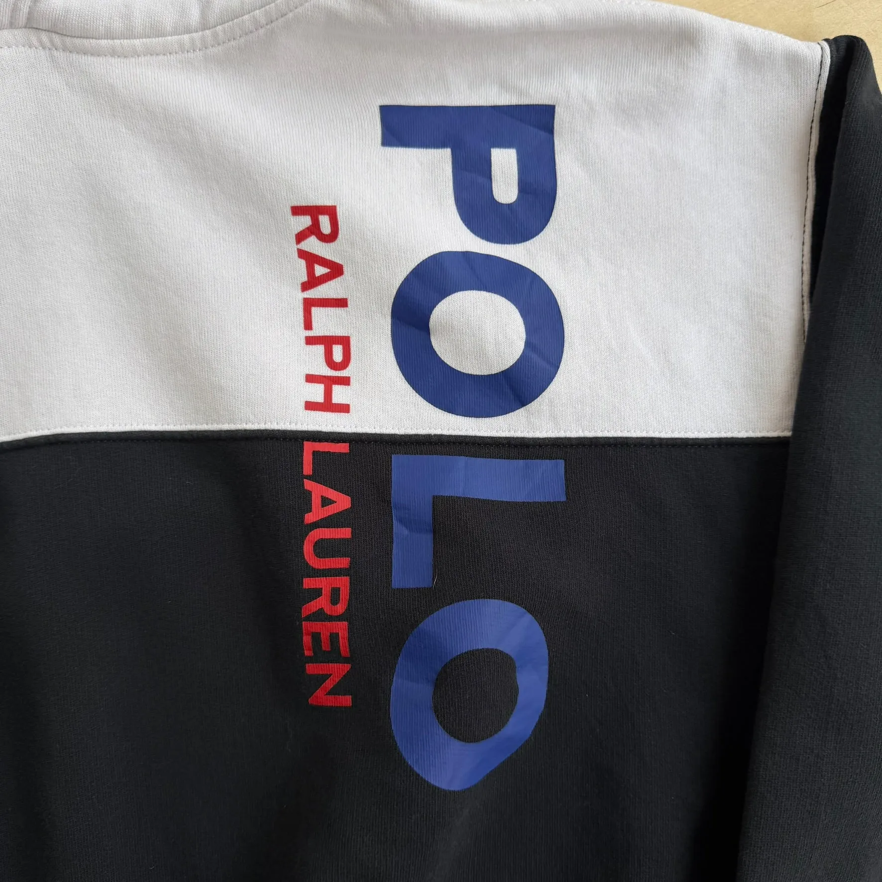 J- Vintage Polo RL Text Logo & Embroidered Patch Hoodie - L sold by HG Vintage product image thumbnail 2