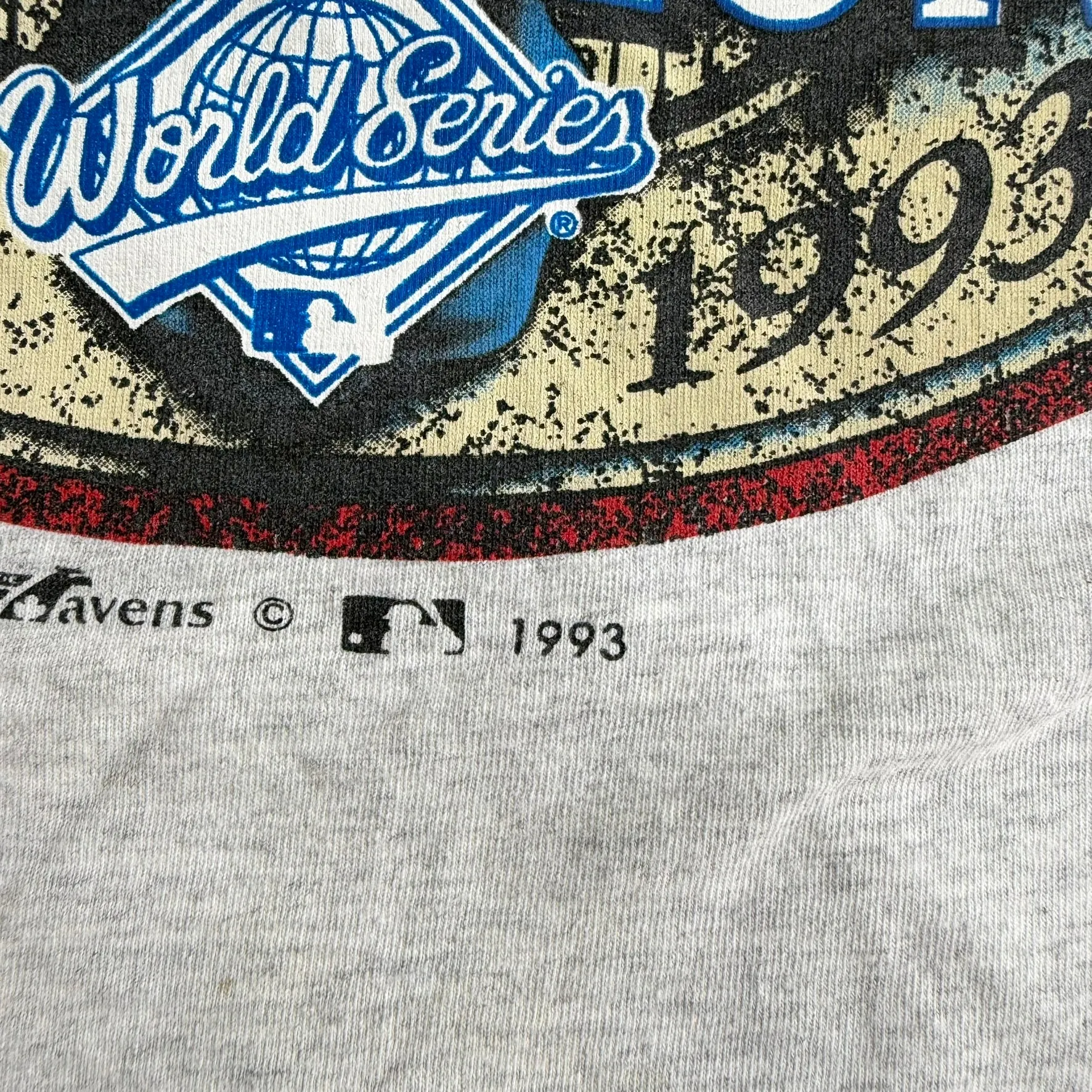 J- Vintage '93 Toronto Blue Jays MLB World Series Champions Graphic Single Stitch Tee - L sold by HG Vintage product image thumbnail 3