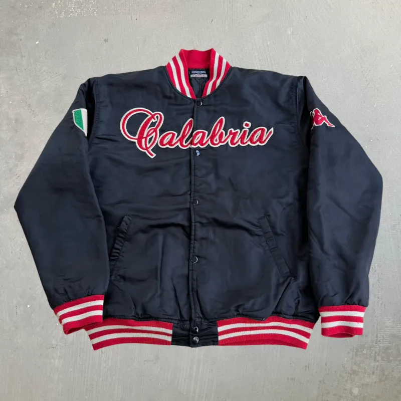 J- Vintage Kapp Calabria Embroidered Text Bomber Jacket - L made by HG Vintage