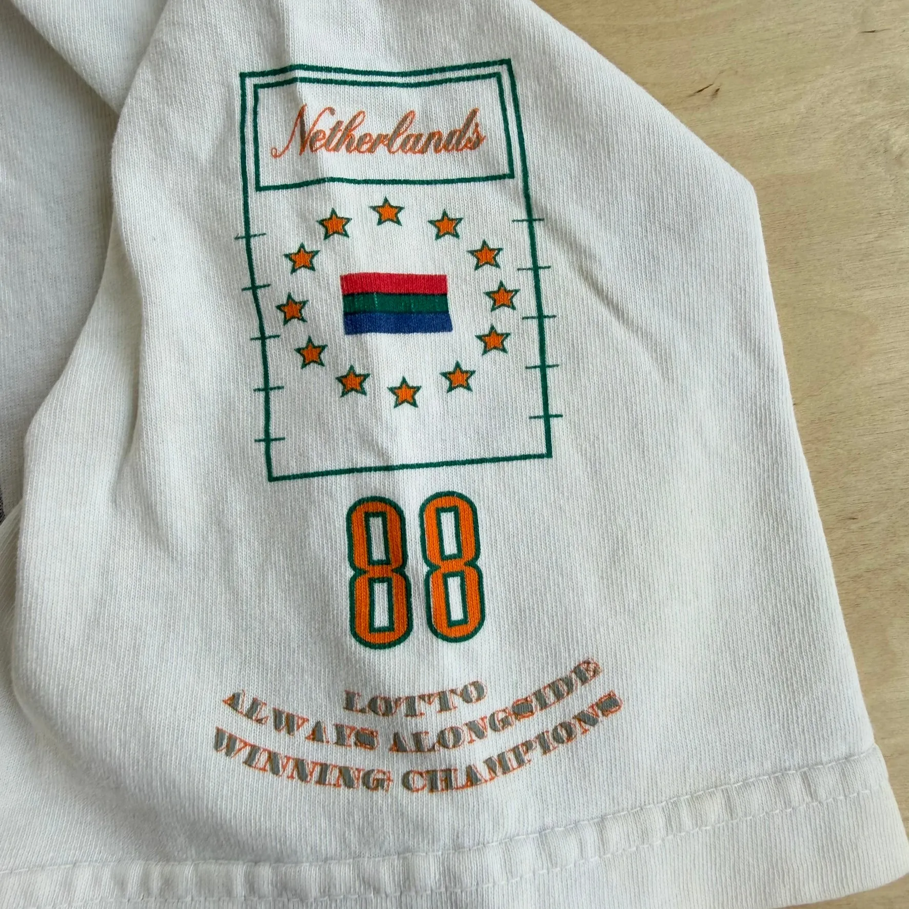 J- Vintage '91 Lotto Netherland National Soccer Team 1988 Europe Champions Graphic Made In USA Tee - L sold by HG Vintage product image thumbnail 4