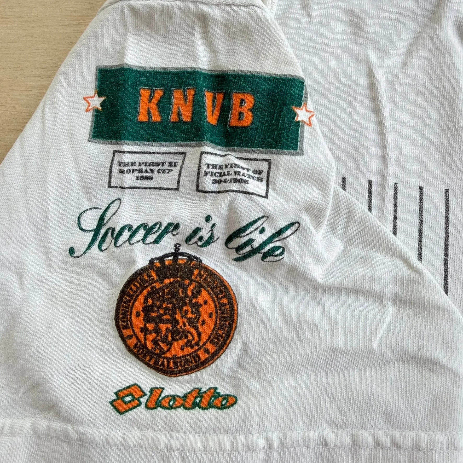 J- Vintage '91 Lotto Netherland National Soccer Team 1988 Europe Champions Graphic Made In USA Tee - L sold by HG Vintage product image thumbnail 3