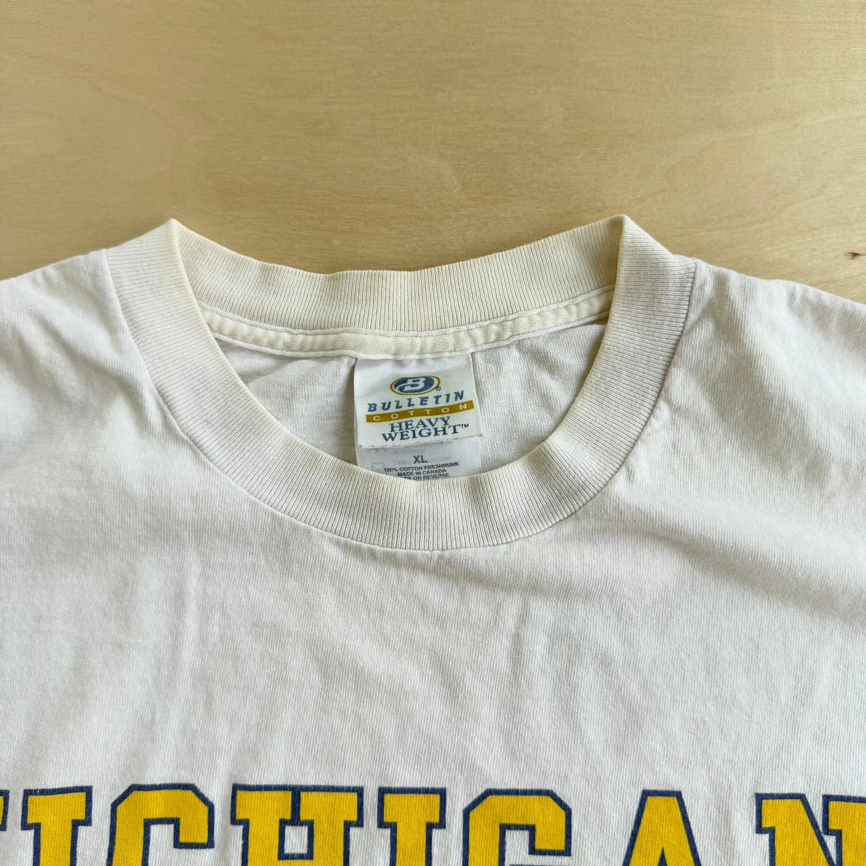 J- Vintage University Of Michigan Football Graphic Single Stitch Tee - XL sold by HG Vintage product image thumbnail 4