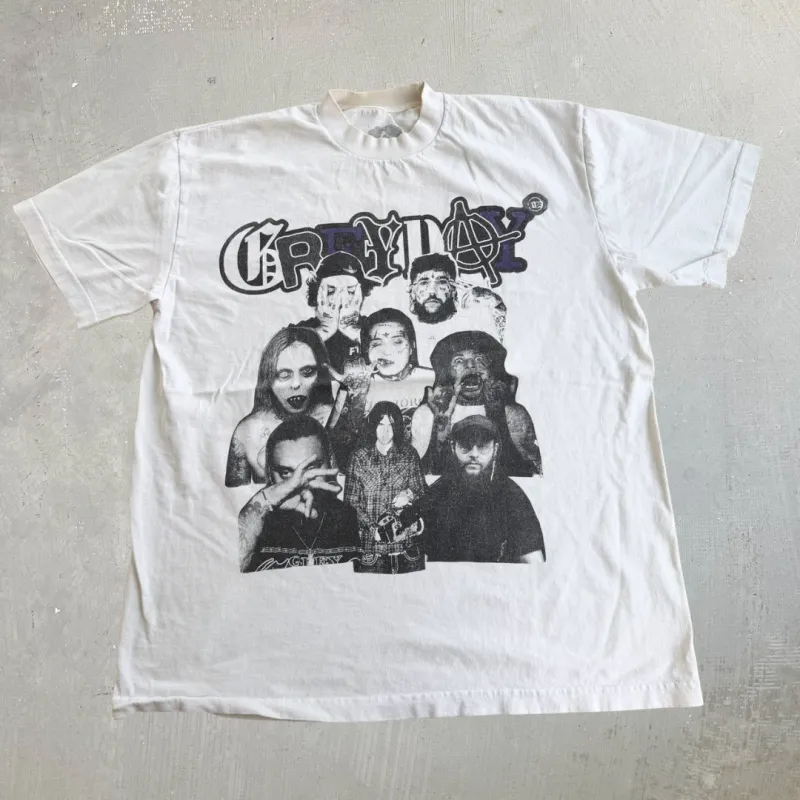 J- '23 $uicide Boy$ Grey Day 2023 Tour Graphic Tee - L made by HG Vintage