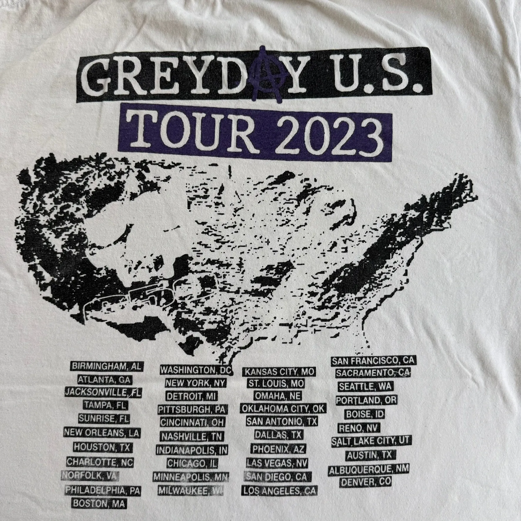 J- '23 $uicide Boy$ Grey Day 2023 Tour Graphic Tee - L sold by HG Vintage product image thumbnail 4