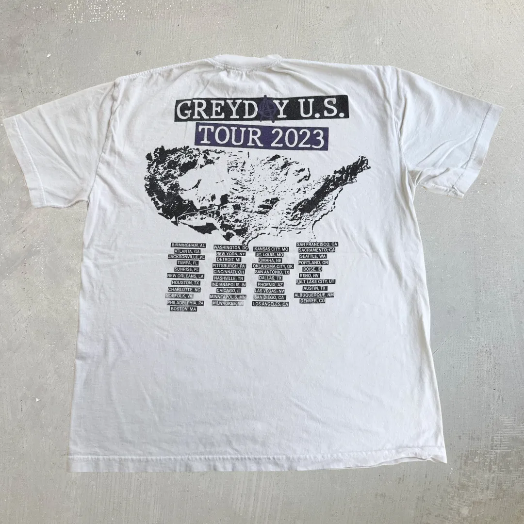 J- '23 $uicide Boy$ Grey Day 2023 Tour Graphic Tee - L sold by HG Vintage product image thumbnail 3