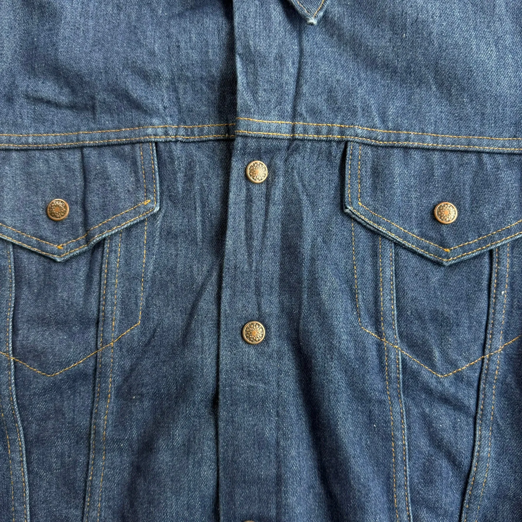 J- Vintage J.C Penny Quilt Lined Dark Blue Wash Trucker Denim Jacket - 41 (fits L) sold by HG Vintage product image thumbnail 3
