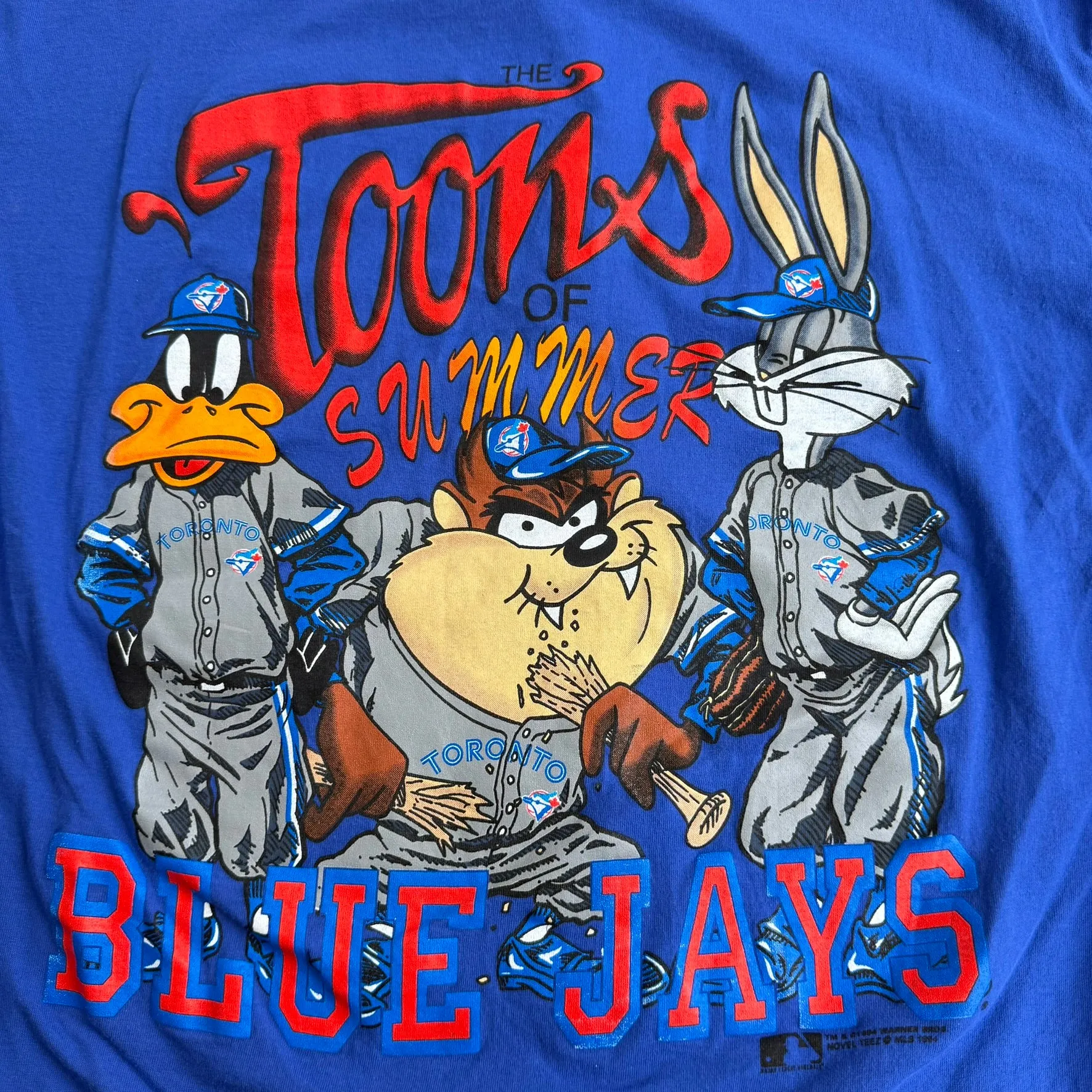 J- Vintage '94 Toronto Blue Jays MLB Looney Tunes Toons Of The Summer Baseball Jersey - XL sold by HG Vintage product image thumbnail 5