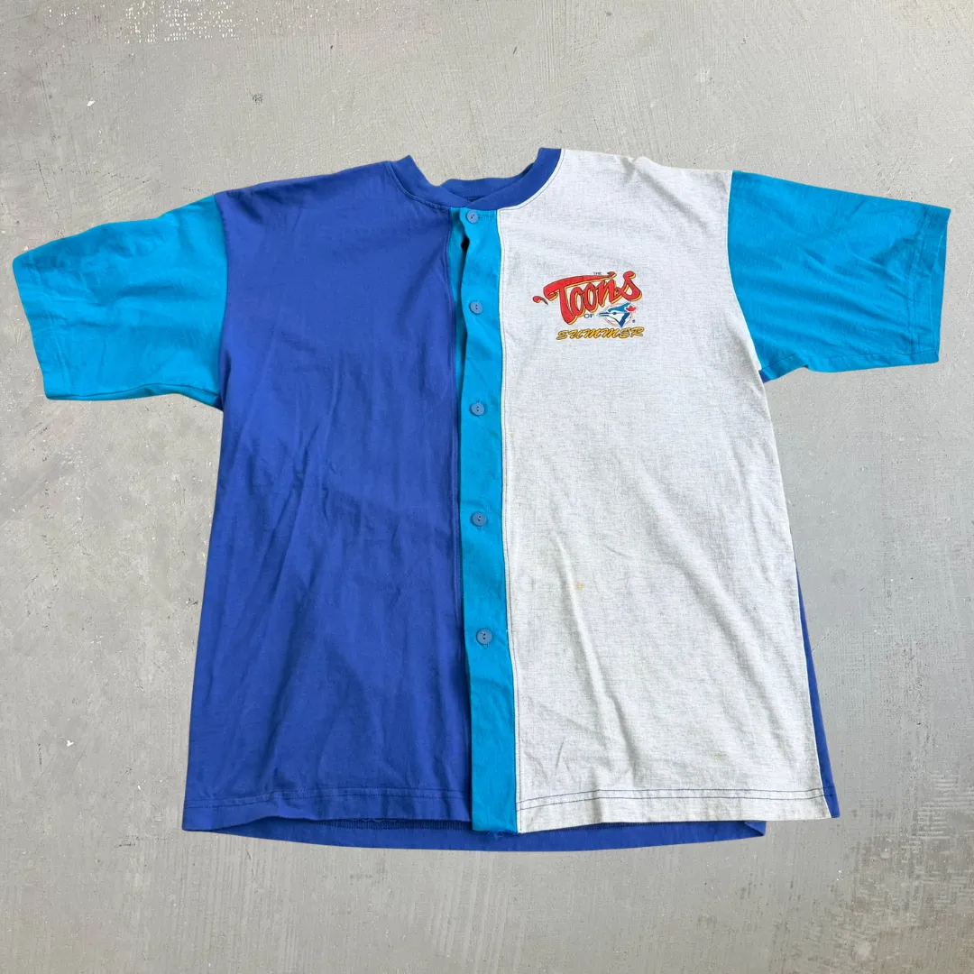 J- Vintage '94 Toronto Blue Jays MLB Looney Tunes Toons Of The Summer Baseball Jersey - XL sold by HG Vintage