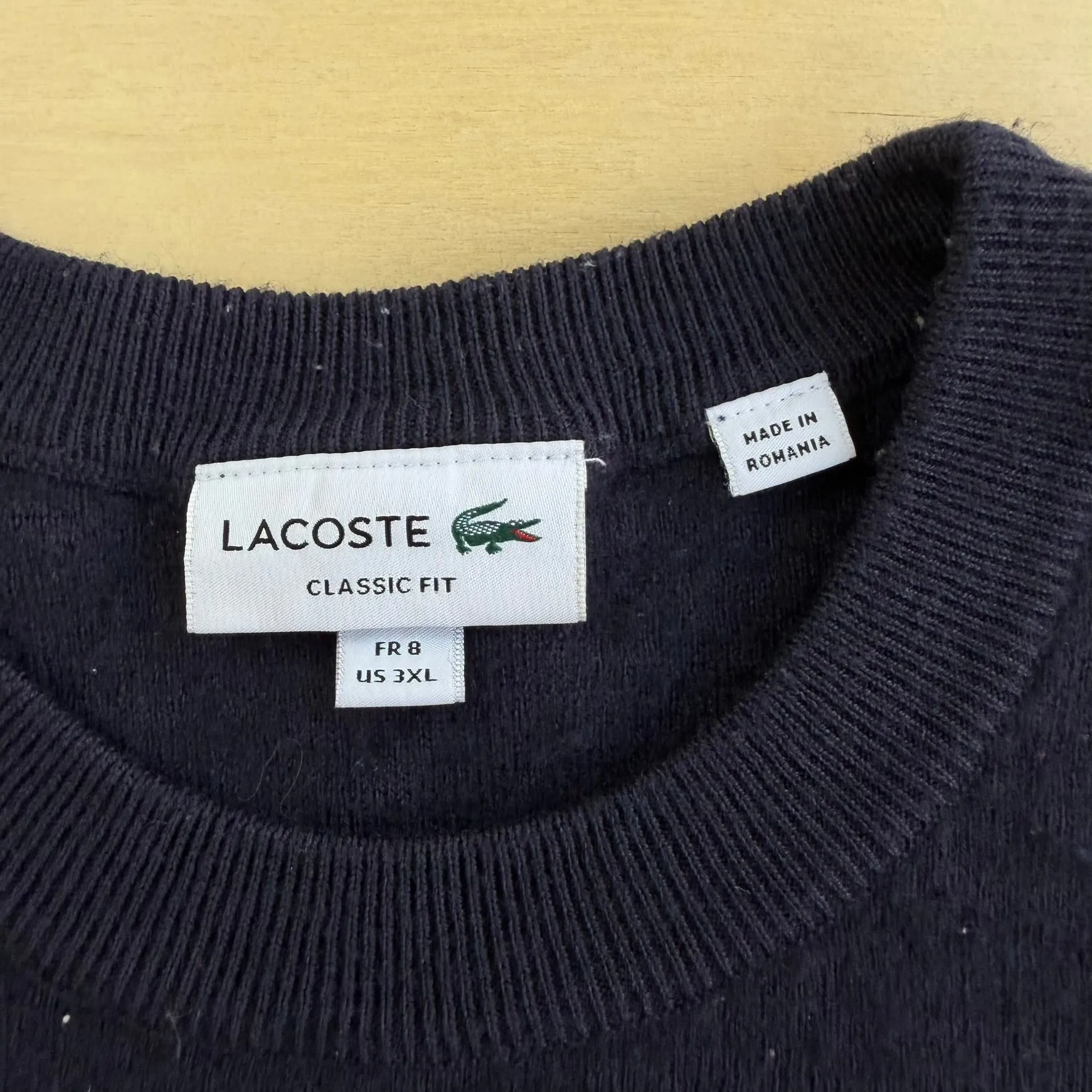 J- Vintage Lacoste Embroidered Logo Black Knit Sweater - 3XL sold by HG Vintage product image thumbnail 4