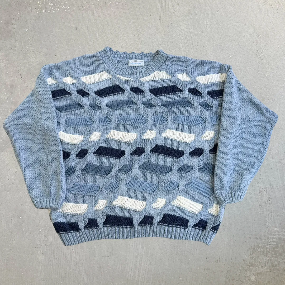 J- Vintage Maggie Lawrence Sport Patterned Knit Sweater - M sold by HG Vintage