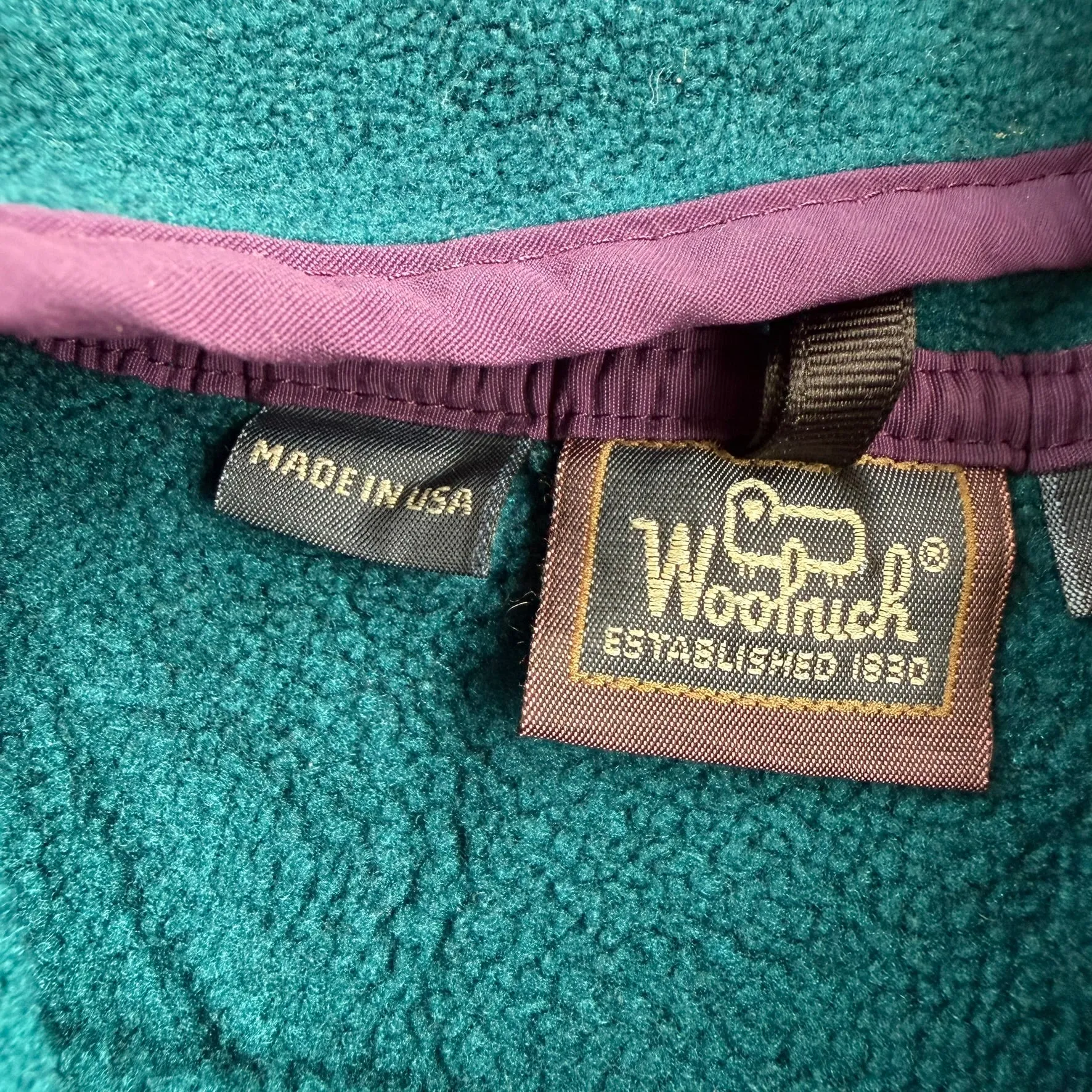 J- Vintage Woolrich Made In USA Pullover Polar Fleece - L sold by HG Vintage product image thumbnail 4