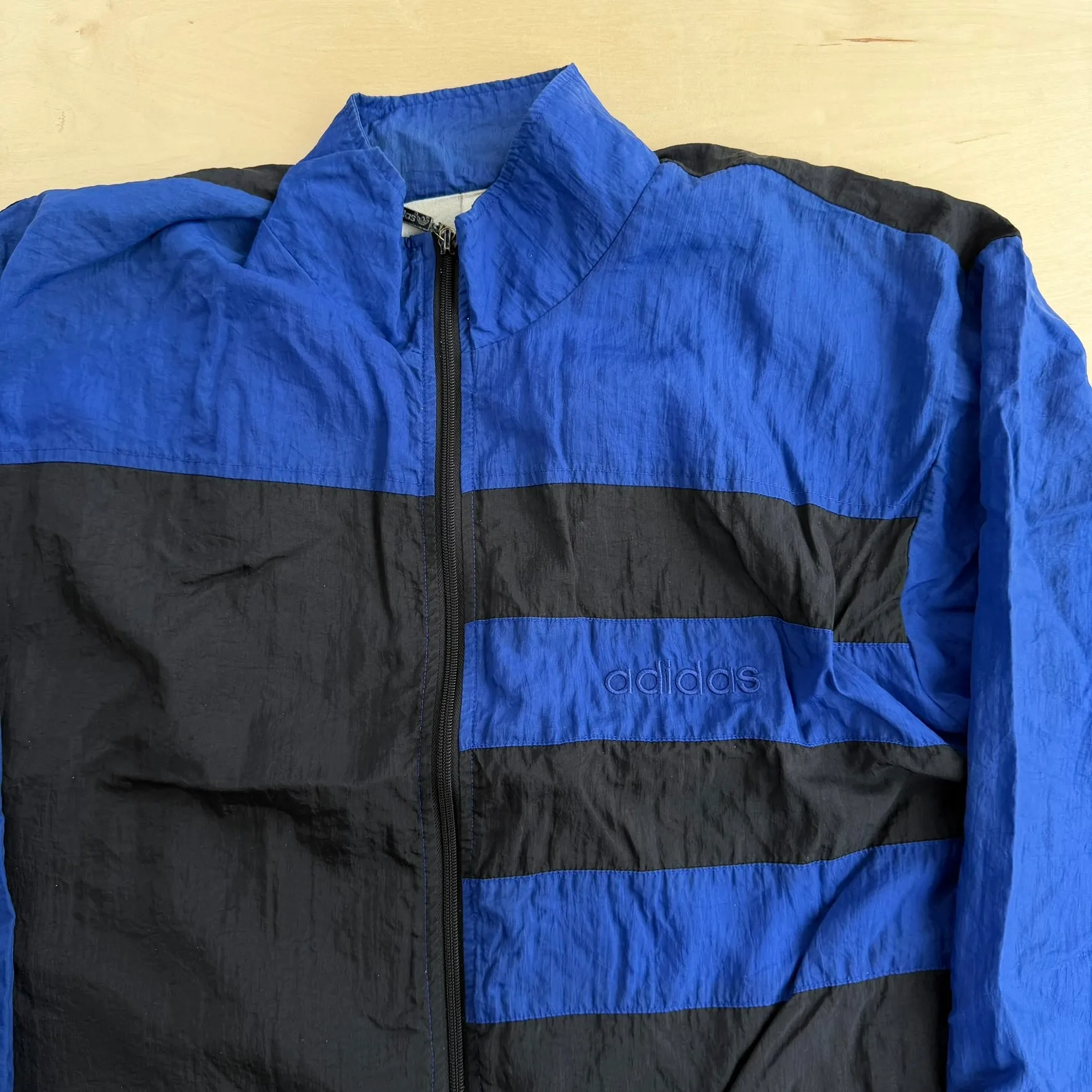 J- Vintage 90s Adidas Embroidered Logo Zip Up Lightweight Jacket - S sold by HG Vintage product image thumbnail 2