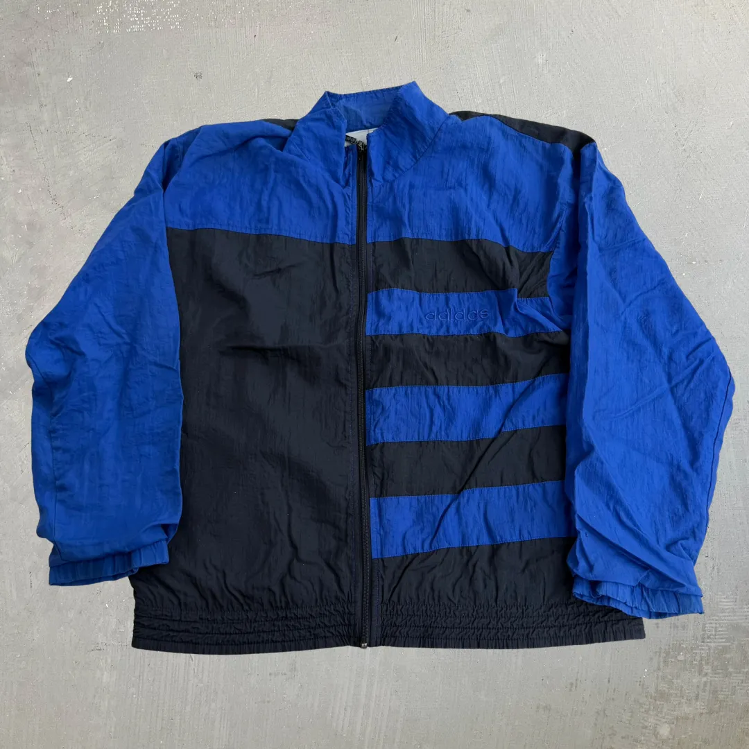 J- Vintage 90s Adidas Embroidered Logo Zip Up Lightweight Jacket - S sold by HG Vintage