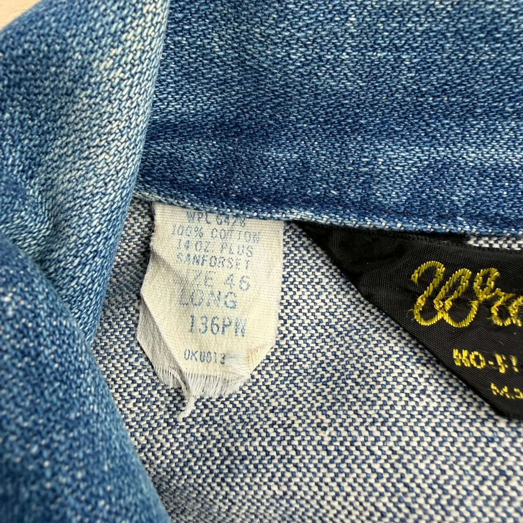 J- Vintage 70s Wrangler 4 Pockets Made In USA Denim Trucker Jacket - 46 Long (fits L) sold by HG Vintage product image thumbnail 4
