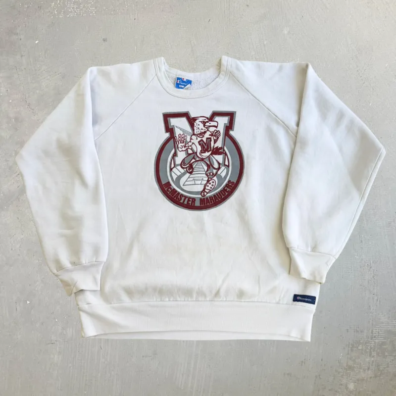 J- Vintage 90s Champion McMaster University Marauders Graphic Made In Canada Crewneck - XL made by HG Vintage