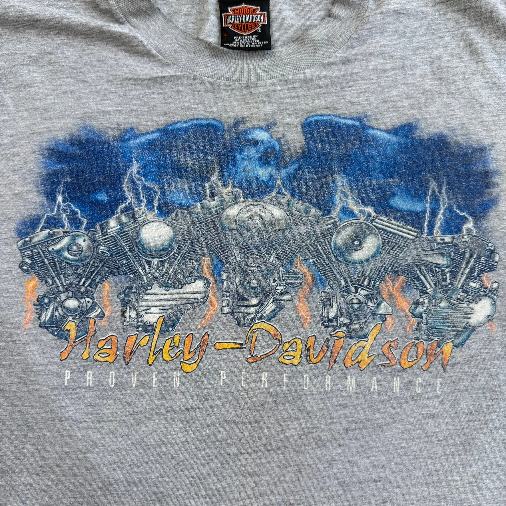 J- Vintage '01 Harley Davidson Keene New Hampshire Graphic Made In USA Long Sleeve Tee - L sold by HG Vintage product image thumbnail 2