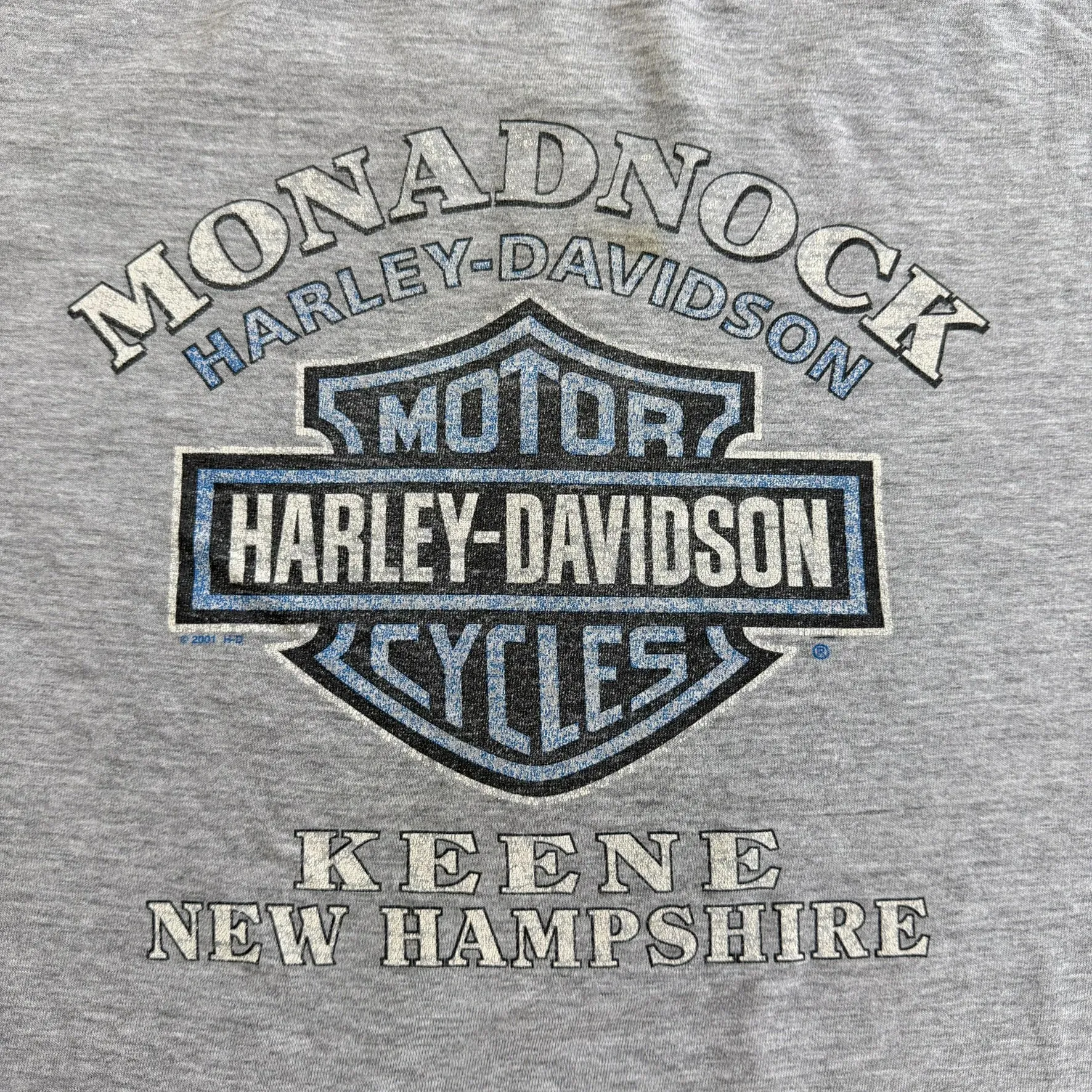 J- Vintage '01 Harley Davidson Keene New Hampshire Graphic Made In USA Long Sleeve Tee - L sold by HG Vintage product image thumbnail 4