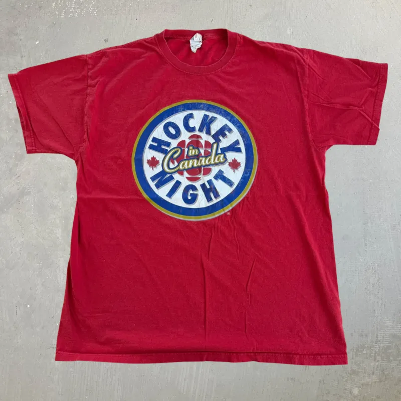 J- Vintage Hockey Night In Canada Budweiser Graphic Tee - XL made by HG Vintage
