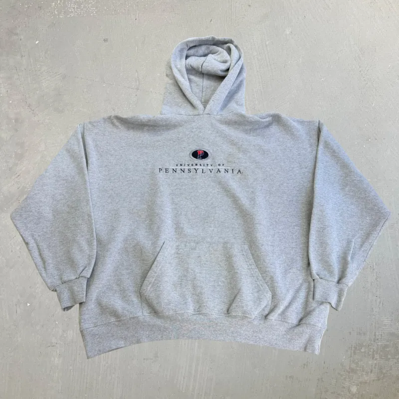 J- Vintage Jansport University Of Pennsylvania Embroidered Logo Hoodie - 2XL made by HG Vintage