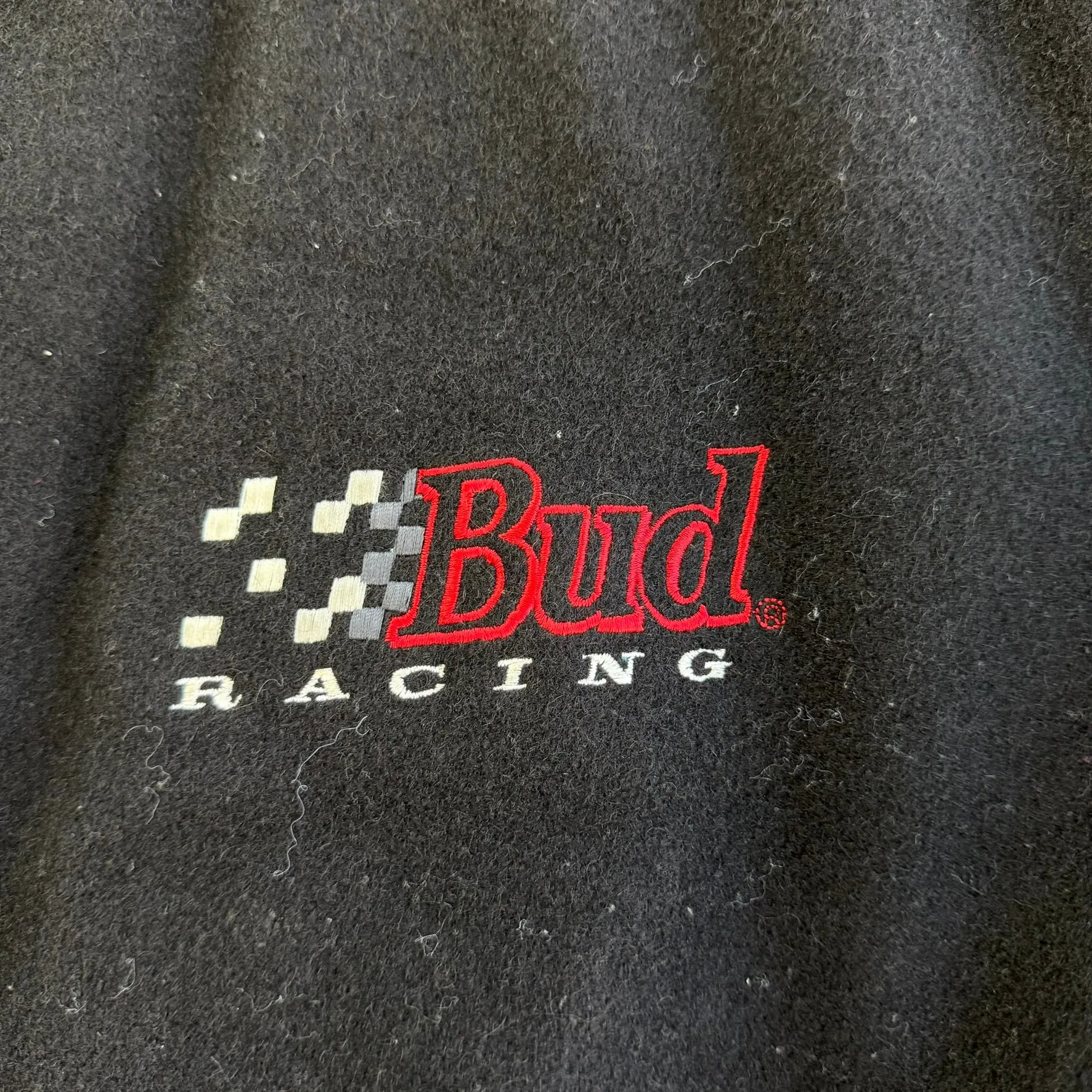 J- Vintage Nascar Bud Racing Starter Embroidered Text & Logo Varsity Jacket - XL sold by HG Vintage product image thumbnail 2