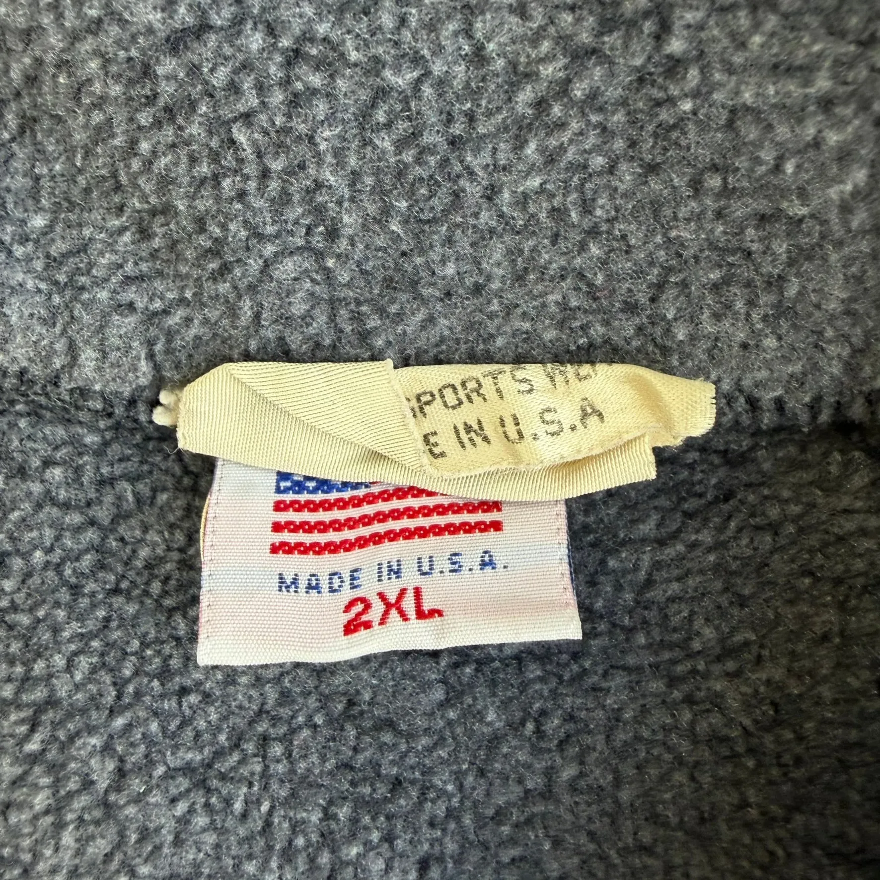 J- Vintage Nike Embroidered Swoosh & Text Made In USA Quarter Zip Polar Fleece - 2XL sold by HG Vintage product image thumbnail 5