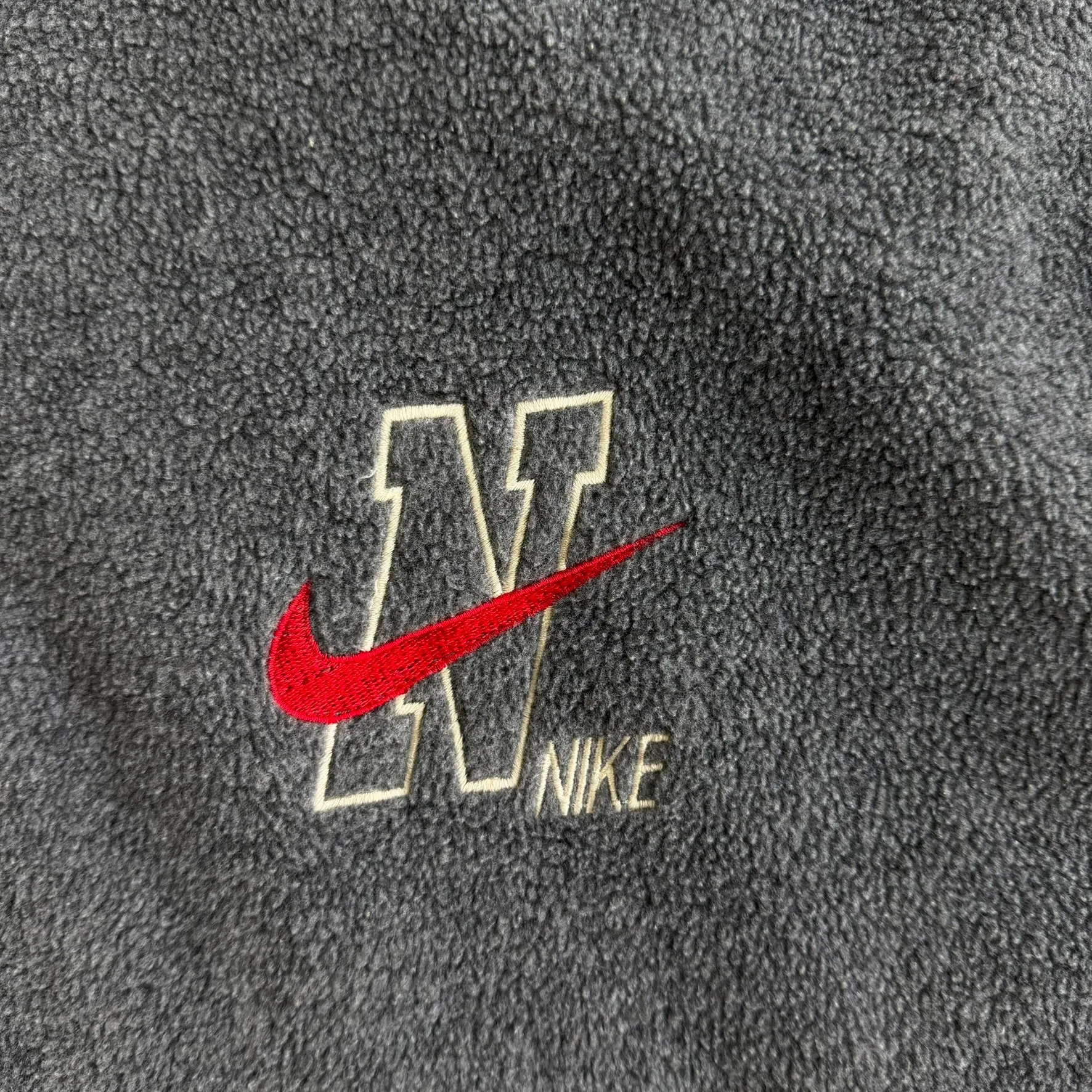 J- Vintage Nike Embroidered Swoosh & Text Made In USA Quarter Zip Polar Fleece - 2XL sold by HG Vintage product image thumbnail 3