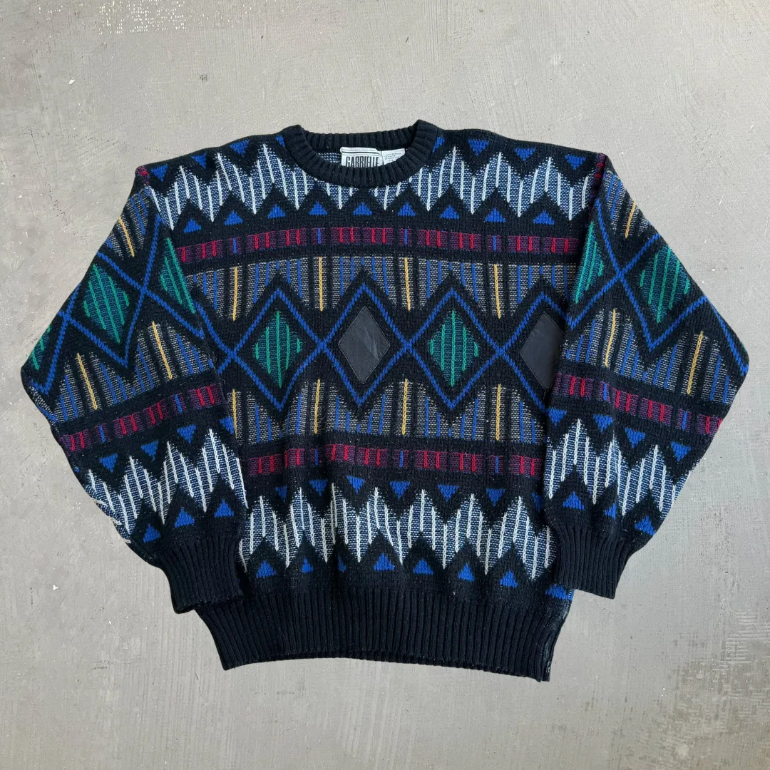 J- Vintage Gabrielle Patterned Knit Sweater - L sold by HG Vintage