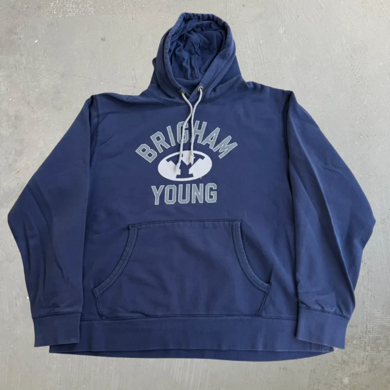 J- Vintage Brigham Young University Graphic Hoodie - XL made by HG Vintage