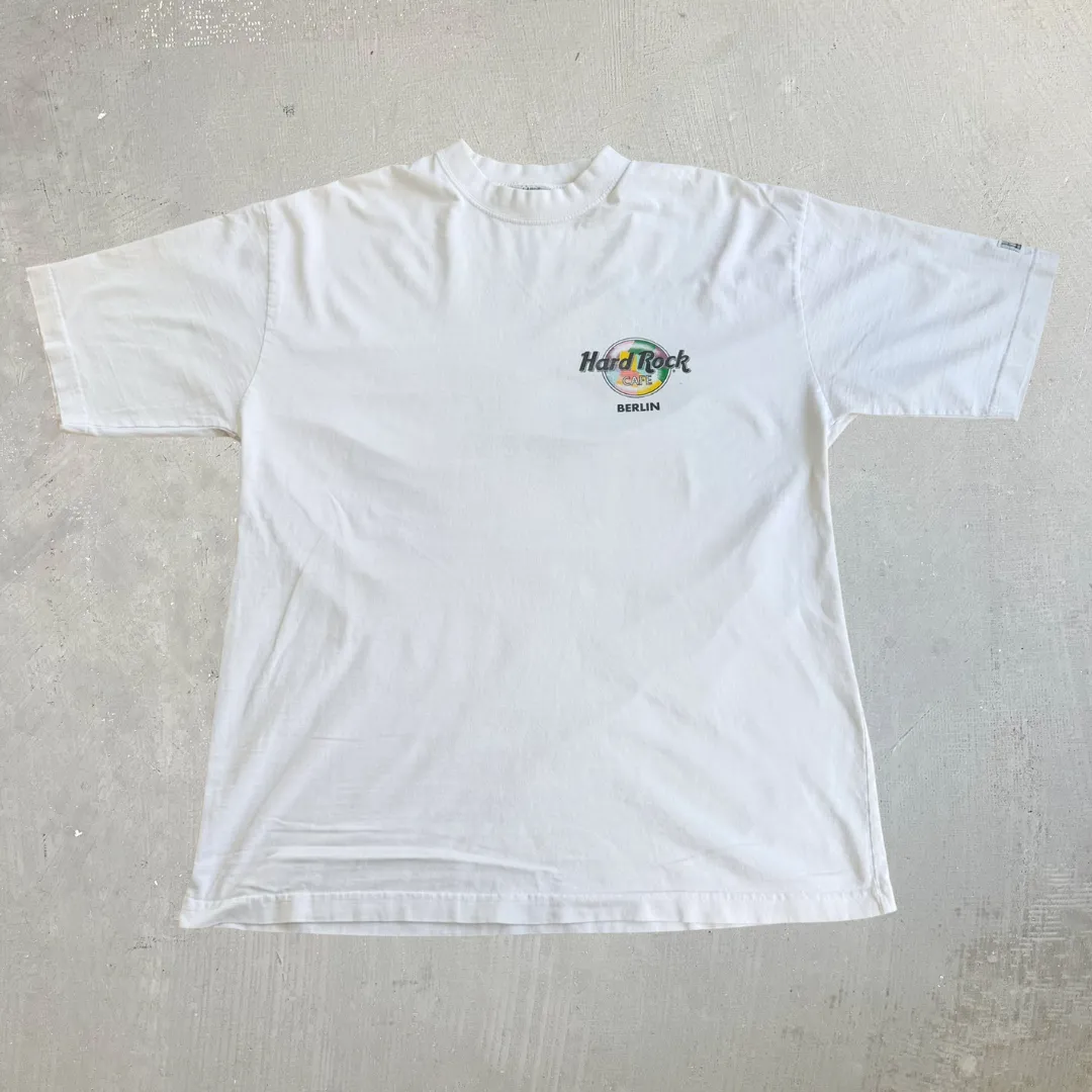 J- Vintage 90s Hard Rock Cafe Berlin Graphic Tee - L sold by HG Vintage