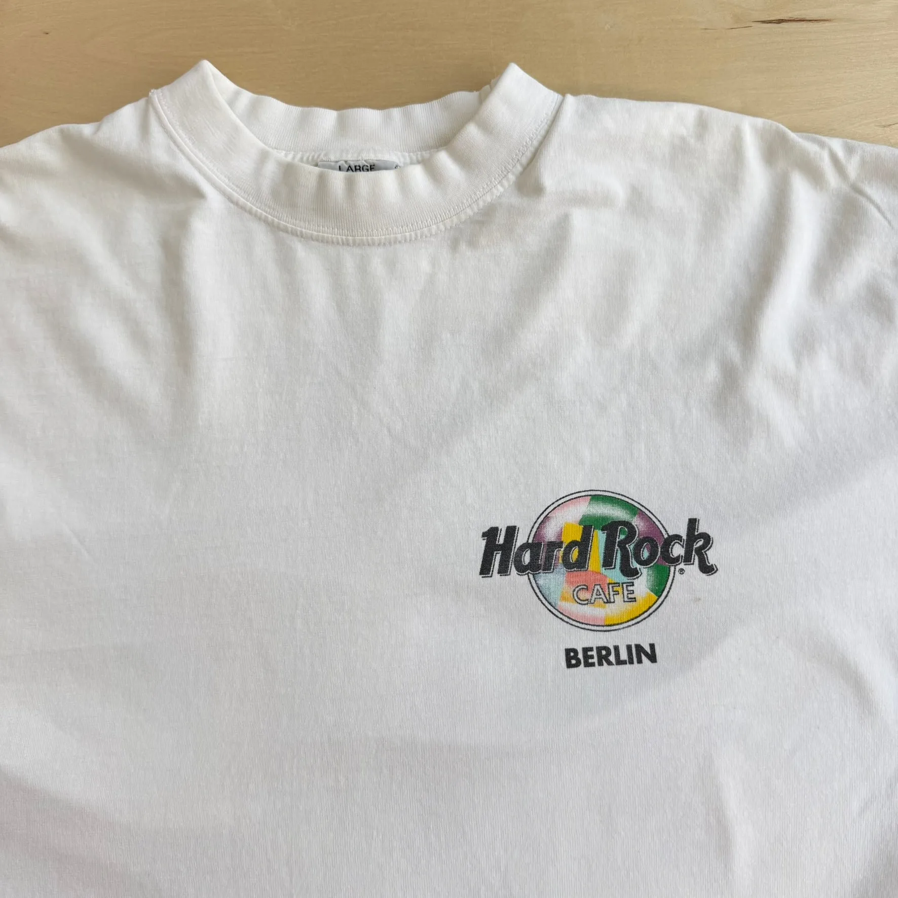J- Vintage 90s Hard Rock Cafe Berlin Graphic Tee - L sold by HG Vintage product image thumbnail 2