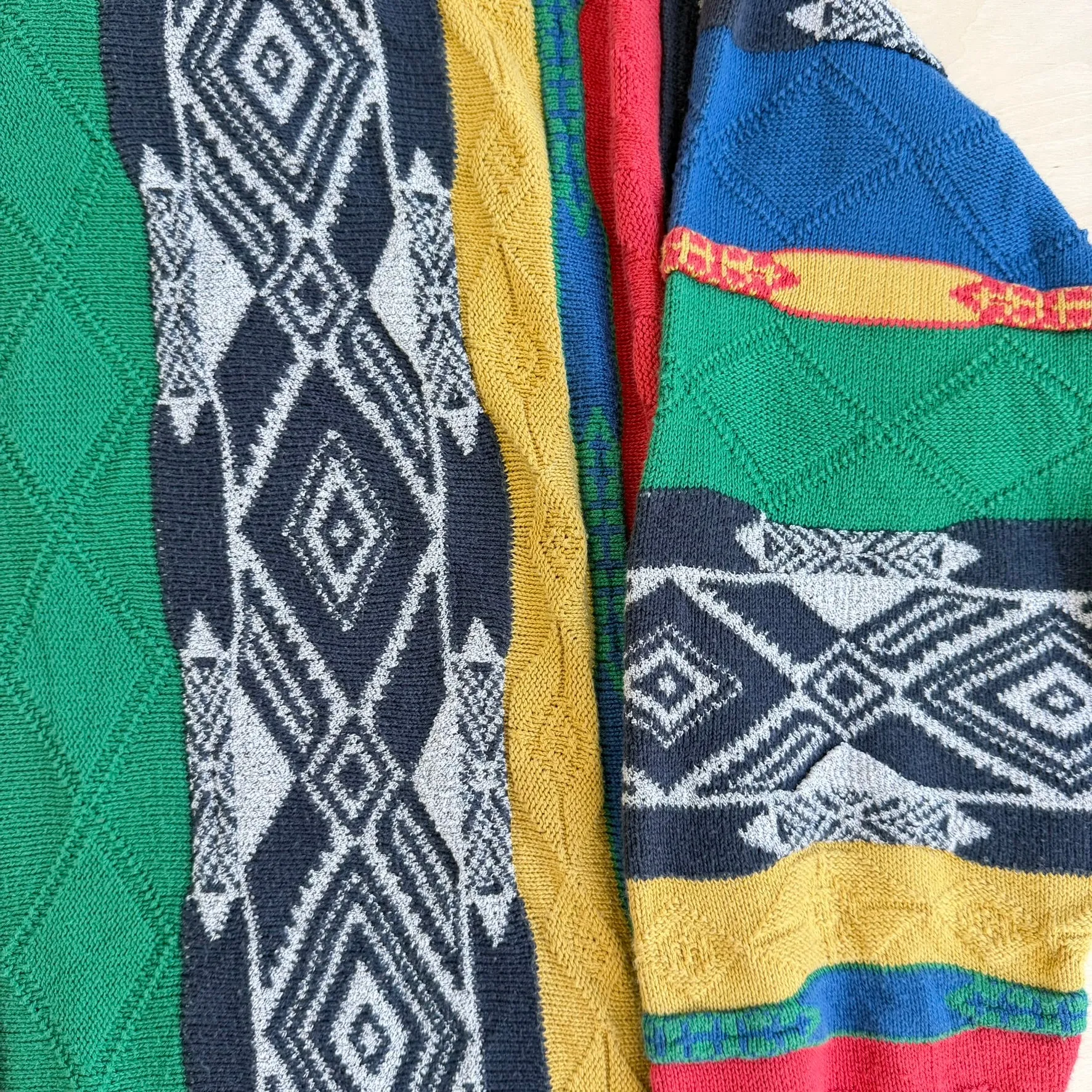 J- Vintage Sandro Pozzi Patterned Knit Sweater - XL sold by HG Vintage product image thumbnail 3