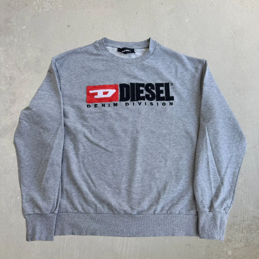 J- Vintage Diesel Denim Division Embroidered Felt Logo Crewneck - M sold by HG Vintage