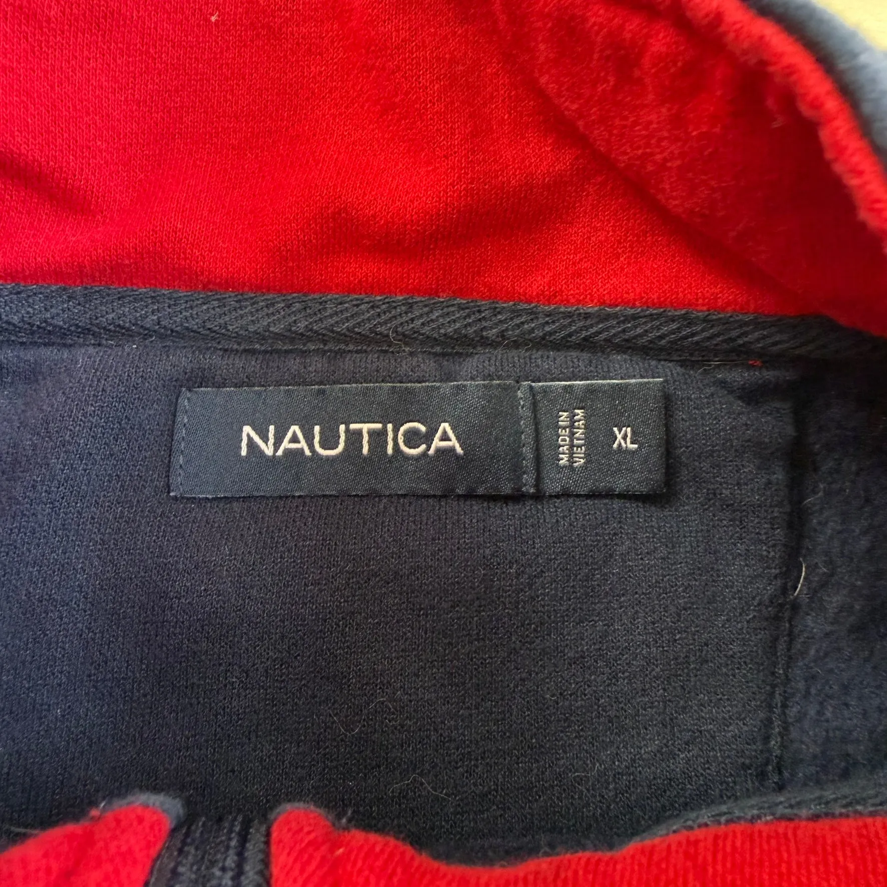 J- Nautica Embroidered Text Quarter Zip Crewneck - XL sold by HG Vintage product image thumbnail 4
