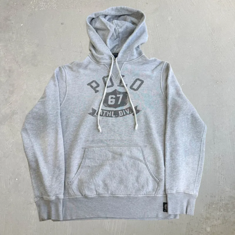 J- Vintage Polo RL Athletic Division Graphic Hoodie - M made by HG Vintage