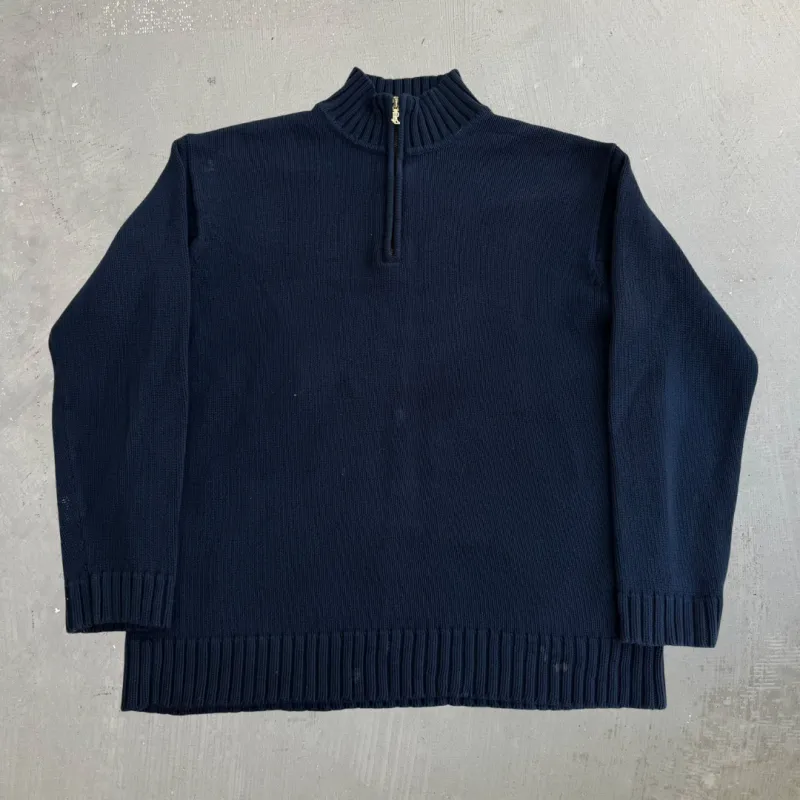 J- Vintage Women's Ralph Lauren LRL Quarter Zip Knit Sweater - S made by HG Vintage