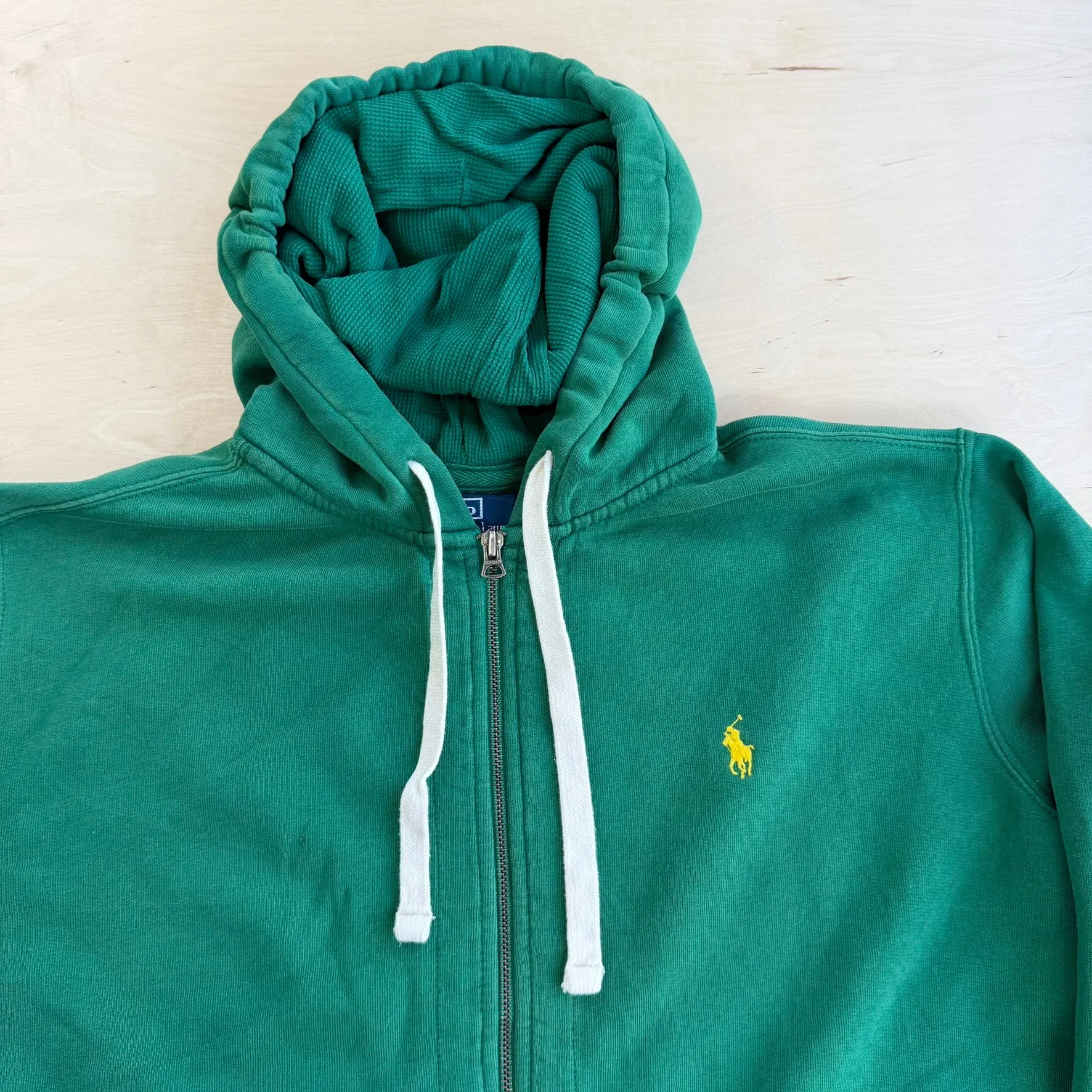 J- Vintage 90s Polo RL Embroidered Logo Green Zip Up Hoodie - XL sold by HG Vintage product image thumbnail 2
