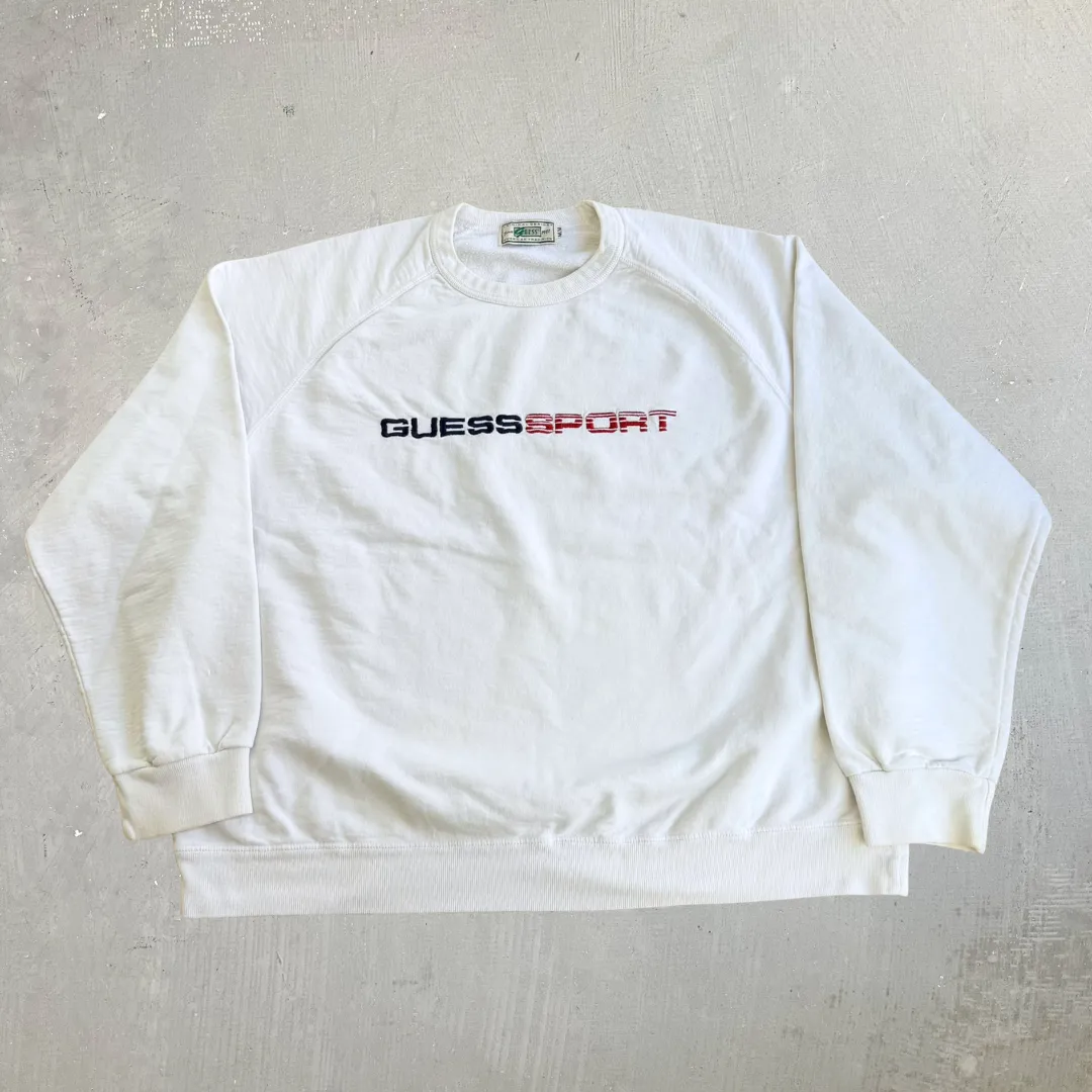 J- Vintage Guess Sport Embroidered Logo Crewneck - M sold by HG Vintage