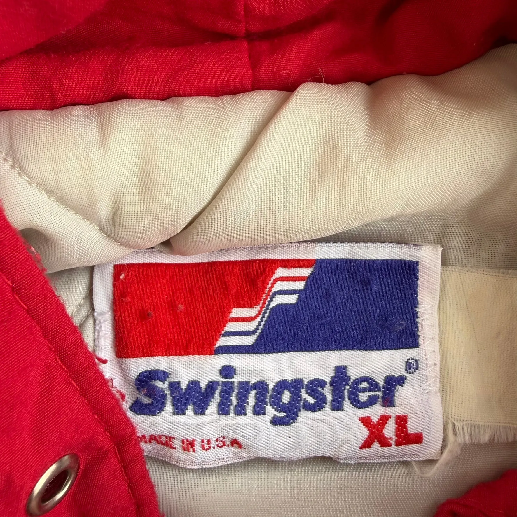 J- Vintage University Of Wisconsin Badgers Chenille Emb Logo Made In USA Winter Bomber Jacket - XL sold by HG Vintage product image thumbnail 4