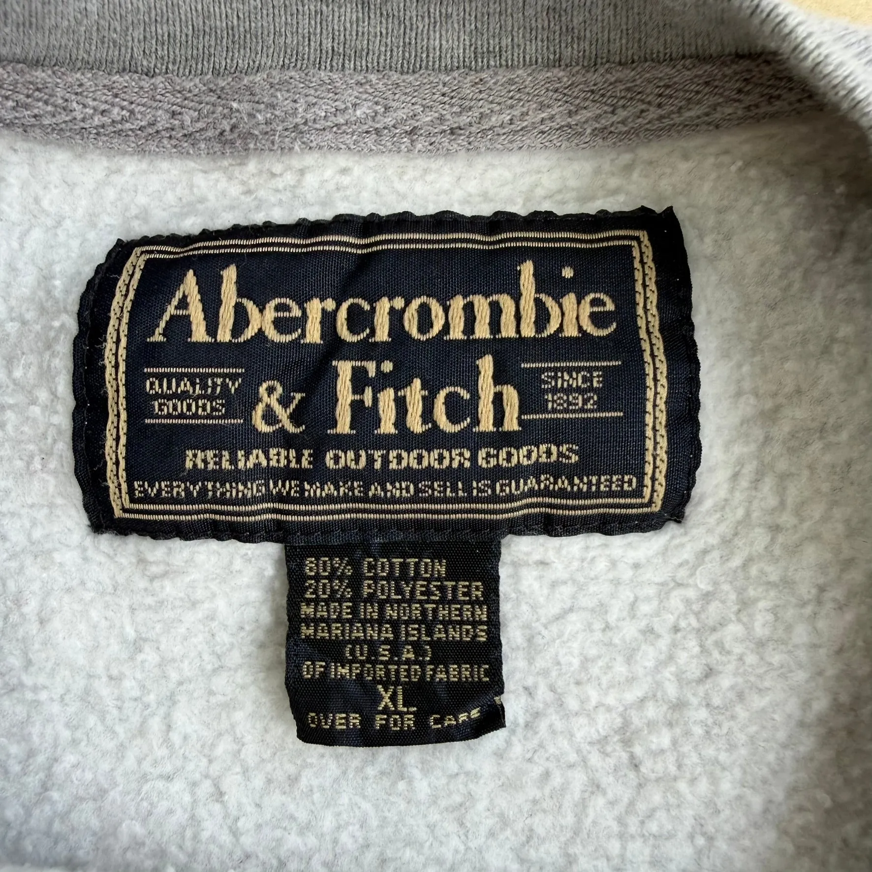 J- Vintage Abercrombie & Fitch Text Graphic Grey Crewneck - XL sold by HG Vintage product image thumbnail 3