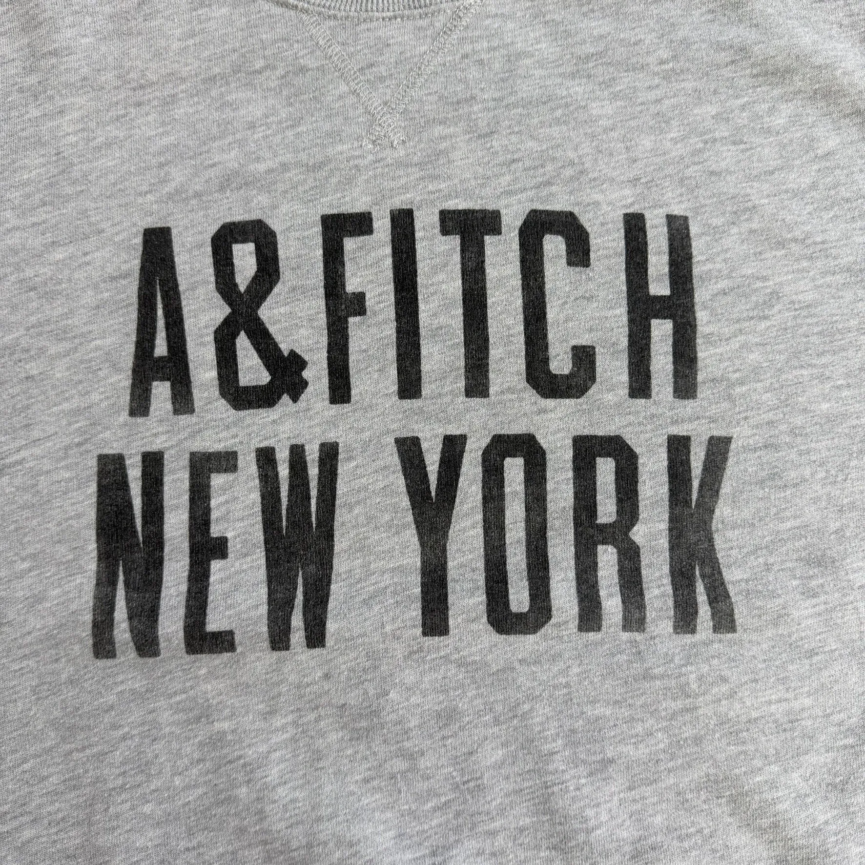 J- Vintage Abercrombie & Fitch A&Fitch New York Text Grey Crewneck - 2XL sold by HG Vintage product image thumbnail 2