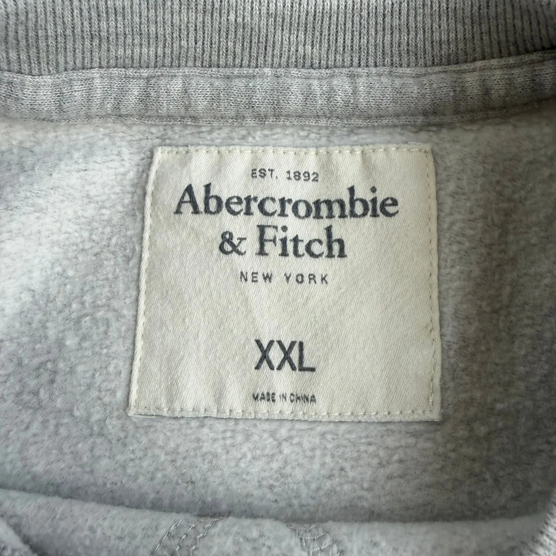J- Vintage Abercrombie & Fitch A&Fitch New York Text Grey Crewneck - 2XL sold by HG Vintage product image thumbnail 3