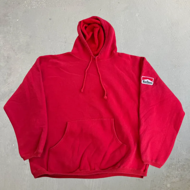 J- Vintage 90s Marlboro Country Store Embroidered Logo Hoodie - XL made by HG Vintage