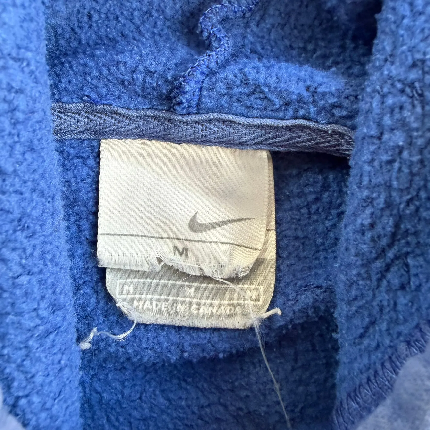 J- Vintage Nike Embroidered Swoosh Made In Canada Blue Hoodie - M sold by HG Vintage product image thumbnail 4