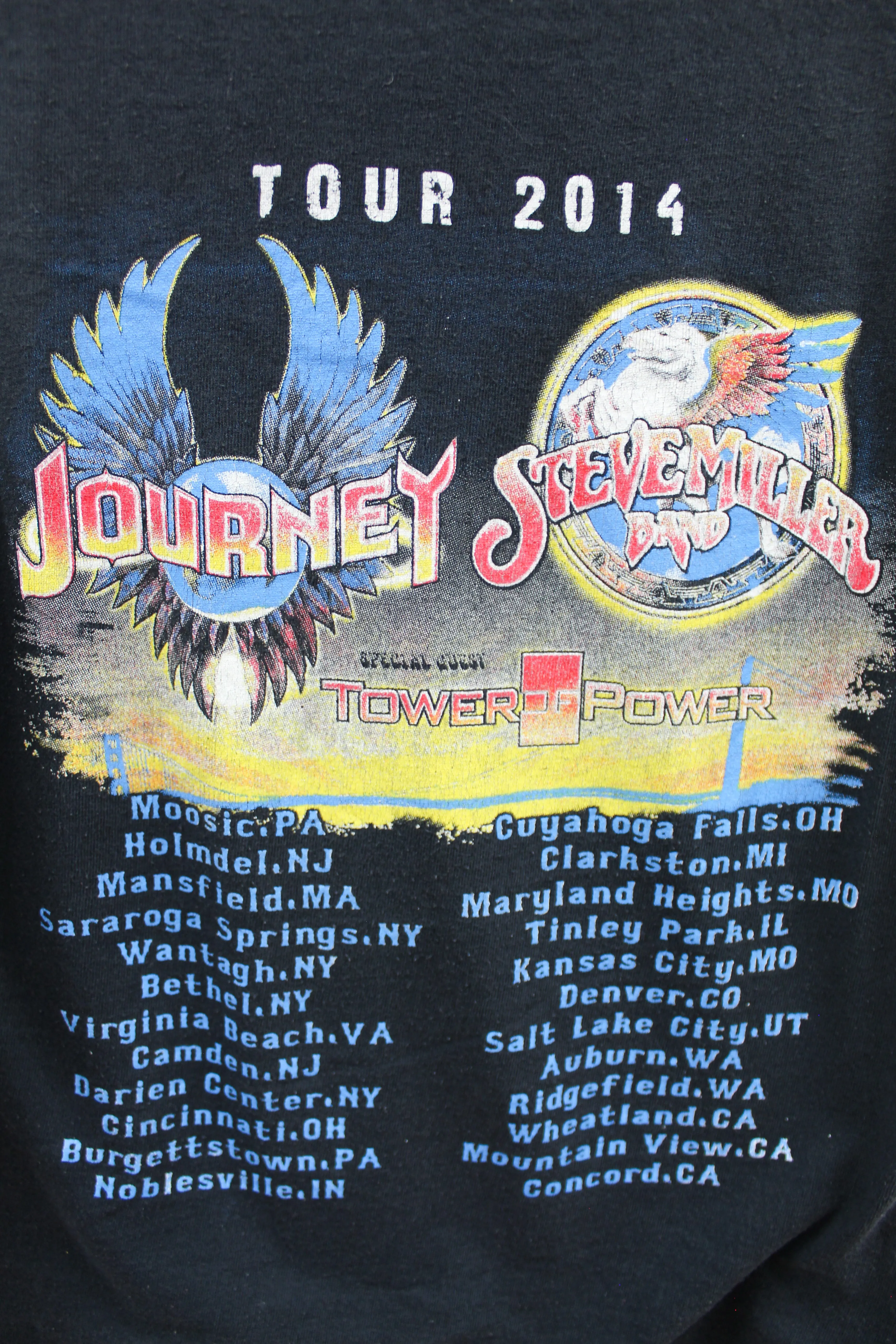 X - 2014 Journey & Steve Miller Band Tour Tee sold by HG Vintage product image thumbnail 4