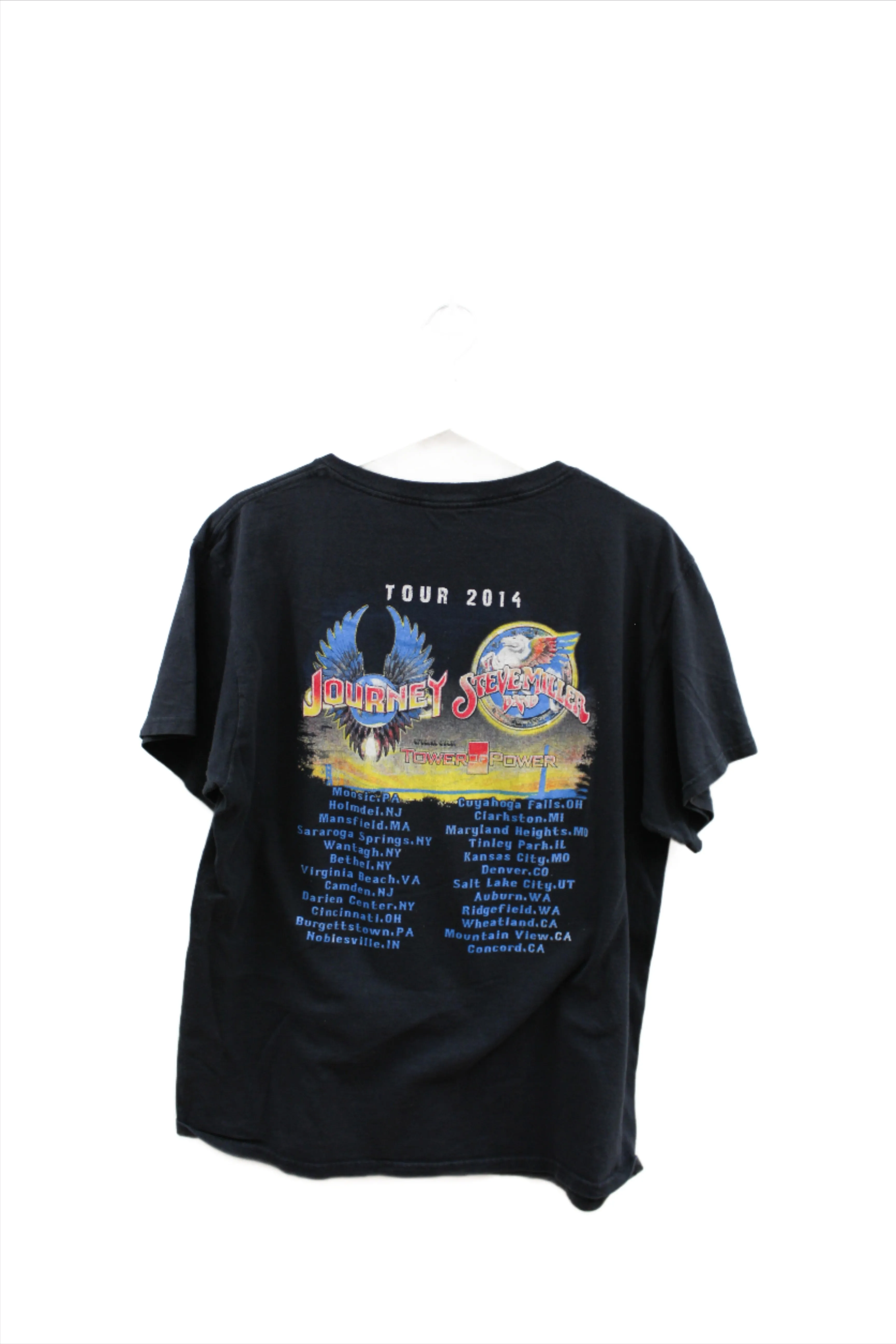 X - 2014 Journey & Steve Miller Band Tour Tee sold by HG Vintage product image thumbnail 3
