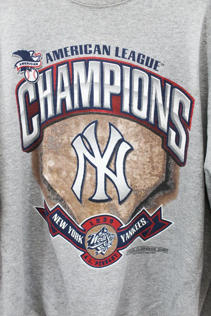 Z- Vintage 1998 Yankees American League Champs MLB Pro Player Crewnecks sold by HG Vintage product image thumbnail 2