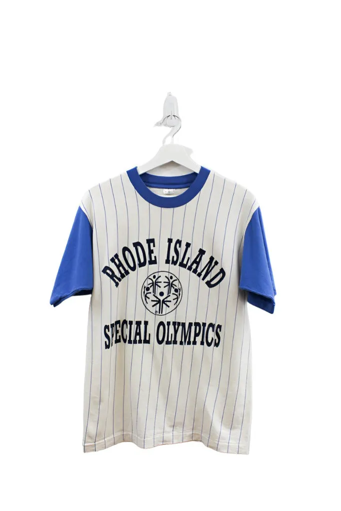 Z - Vintage Single Stitch Rhode Island Special Olympics Pinstriped Tee sold by HG Vintage