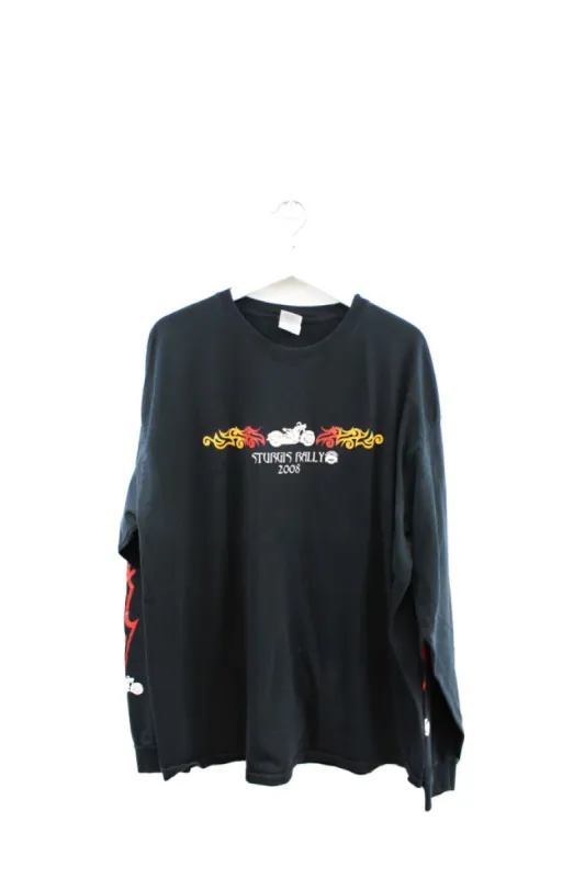 Z - 2008 Sturgis Hill Bike Rally Long Sleeve Tee sold by HG Vintage