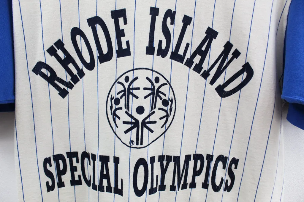 Z - Vintage Single Stitch Rhode Island Special Olympics Pinstriped Tee sold by HG Vintage product image thumbnail 2