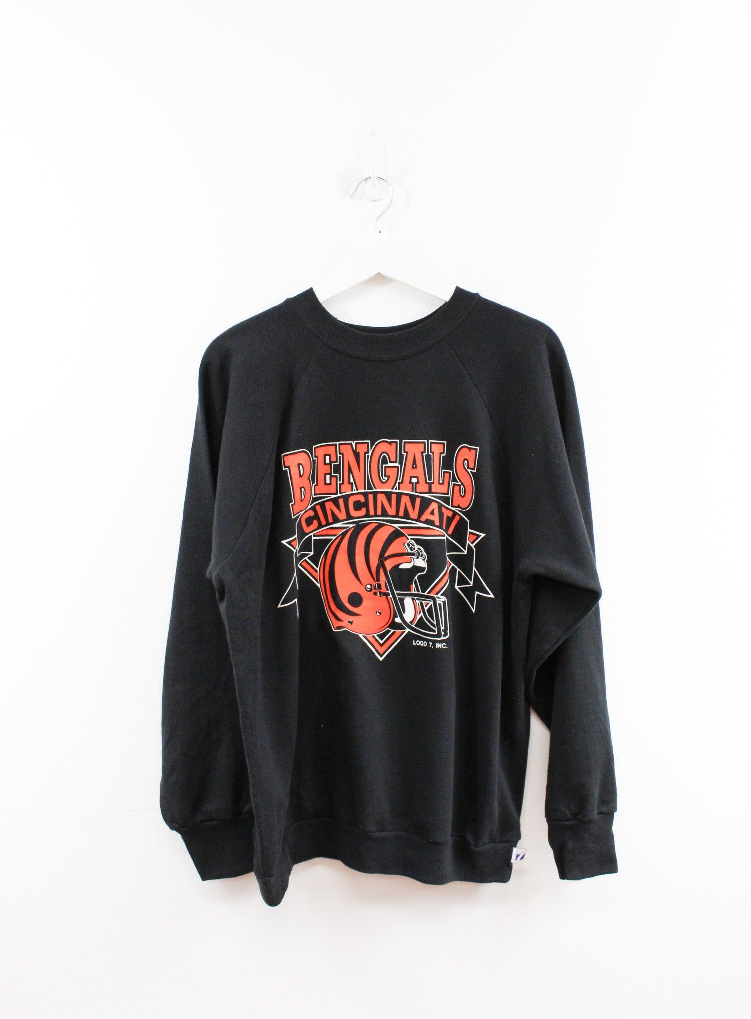 Logo 7 NFL Cincinnati Bengals Helmet Graphic Crewneck sold by HG Vintage